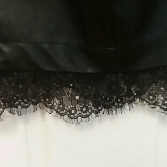 LIKE NEW Pleather Black skirt - Picture 2 of 3